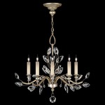 Crystal Laurel Chandelier - Silver / Crystal