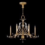 Beveled Arcs Style 6 Chandelier - Gold / Crystal