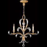 Beveled Arcs Style 6 Chandelier - Gold / Crystal