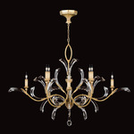 Beveled Arcs Style 2 Chandelier - Gold / Crystal