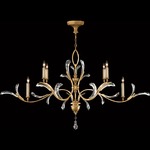 Beveled Arcs 840 Chandelier - Gold Leaf / Crystal