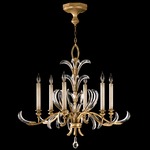 Beveled Arcs Style 7 Chandelier - Gold / Crystal