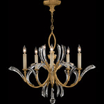 Beveled Arcs Style 1 Chandelier - Gold / Crystal