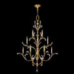 Beveled Arcs Style 5 Chandelier - Gold / Crystal