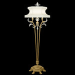 Beveled Arcs Floor Lamp - Gold / Crystal