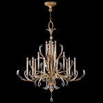 Beveled Arcs Style 7 Chandelier - Gold / Crystal