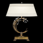 Crystal Laurel Cone Table Lamp - Gold Leaf / Crystal