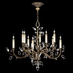 Crystal Laurel Chandelier - Gold / Crystal