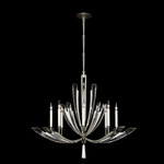 Vol de Cristal Chandelier - Silver Leaf / Crystal