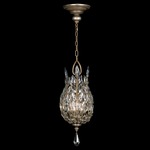 Crystal Laurel Mini Pendant - Antique Taupe w/Silver Leaf / Crystal