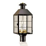 American Heritage Outdoor Post Mount - Black / Clear