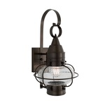 Classic Onion Outdoor Wall Sconce - Bronze / Seedy