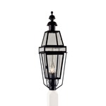 Beacon Outdoor Post Mount - Black / Clear