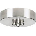 Line Voltage Mini Multi Port Canopy - Satin Nickel