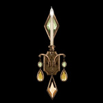 Encased Gems Wall Sconce - Bronze / Multicolor Gems
