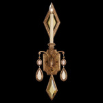 Encased Gems Wall Sconce - Gold Leaf / Multicolor Gems