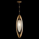 Staccato Mini Pendant - Gold Leaf / Frosted