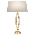 Marquise 210 Table Lamp - Gold Leaf / Hand Cut Faceted Crystal