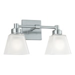 Matthew Bath Bar - Brushed Nickel / Frosted