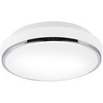 Alta Ceiling Flush Mount - Polished Chrome / Frosted