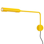 Flo Swing Arm Plug-In Wall Light - Matte Yellow