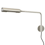 Flo Swing Arm Plug-In Wall Light - Brushed Nickel