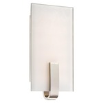 P1140 LED Wall Sconce - Polished Nickel / Clear / White