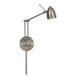 P254 Swing Arm Plug In Wall Sconce - Brushed Nickel