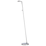 Georges LED Round Head Reading Room Pharmacy Floor Lamp - Chrome