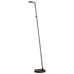 Georges LED Round Head Reading Room Pharmacy Floor Lamp - Copper Bronze Patina