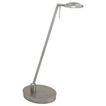 Georges Reading Room LED Round Head Desk Lamp - Brushed Nickel