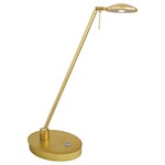 Georges Reading Room LED Round Head Desk Lamp - Honey Gold