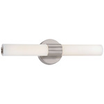 Saber II LED Bath Bar - Brushed Nickel / Etched White