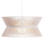 Kontro 6000 Pendant - White / White Laminated Birch