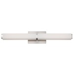 Vogue Bathroom Vanity Light - Brushed Nickel / Opal