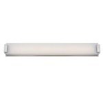 Polar Bathroom Vanity Light - Brushed Nickel / White