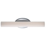 Loft Bathroom Vanity Light - Chrome / Opal