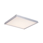 Neo Square Wall / Ceiling Light - Brushed Aluminum / Frosted