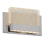 Glacier Bathroom Vanity Light - Chrome / Piastra