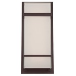 Phantom Outdoor Wall Light - Bronze / White Mitered