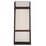 Phantom Outdoor Wall Light - Bronze / White Mitered