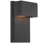 Hiline Outdoor Dark Sky Wall Light - Black / Etched