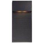 Hiline Outdoor Dark Sky Wall Light - Black / Etched