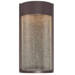 Rain Outdoor Dark Sky Wall Light - Bronze / Clear Seedy