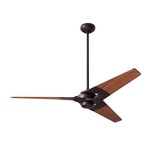 Torsion Ceiling Fan - Dark Bronze / Mahogany Wood