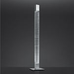 Mimesi Floor Lamp - Polished Aluminum / Clear