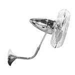 Bruna Parede Damp Wall Fan - Chrome