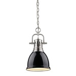 Duncan Chain Pendant - Pewter / Black / Black