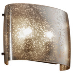 Fusion Wide Oval ADA Wall Sconce - Dark Bronze / Mercury