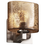 Modular ADA Oval Fusion Wall Sconce - Brushed Nickel / Mercury